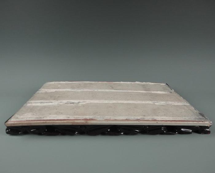 792 民国粉彩瓷板 三月洛阳花似锦 九重天上凤