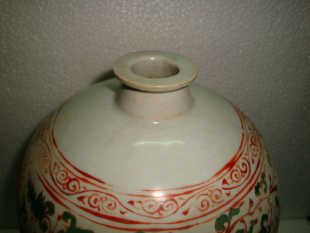 清代红绿彩梅瓶_清代红绿彩梅瓶价格_清代红