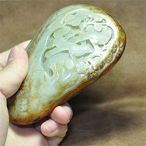 古玩杂项玉石收藏天然正宗正品和田玉籽料手把