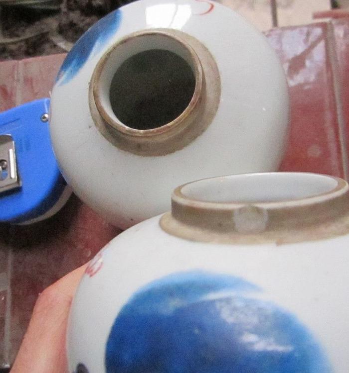 民国篮彩少师太保小罐2只_民国篮彩少师太保