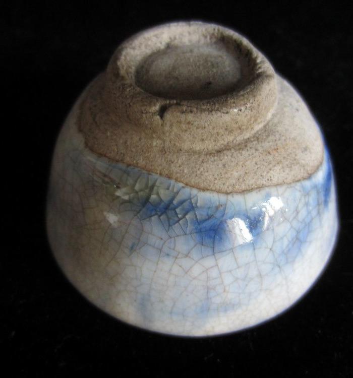 南宋月白流釉青开片花小盏_南宋月白流釉青开