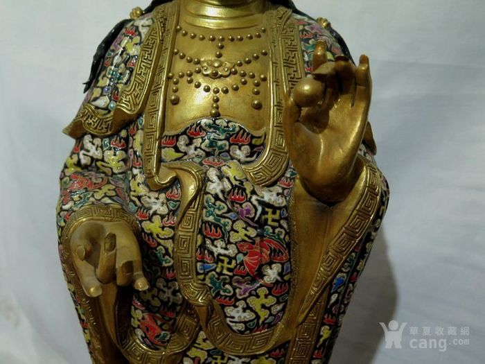 珐琅彩描金佛像