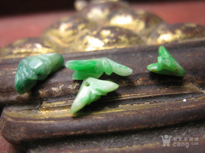 古玉 老玉/老翡翠/清代/一组 兰花 坠子 /老古董 古玩