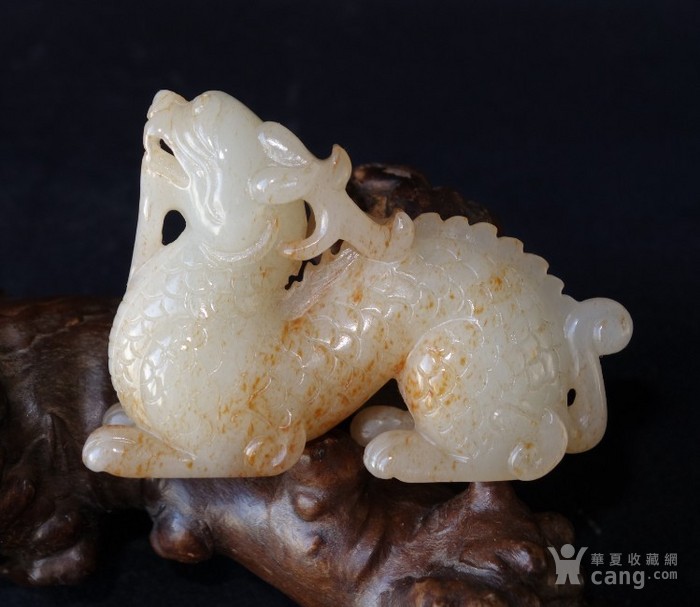 明清老和田玉古玉老玉 古玩玉器 貔貅瑞兽 古玩收藏