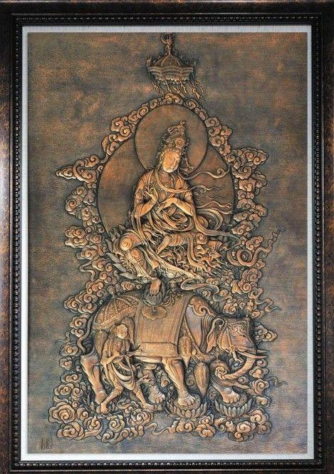 黄俊军錾铜普贤_黄俊军錾铜普贤价格_黄俊军