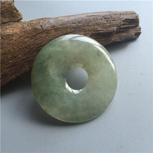 【玉泉文玩】k282创汇期老翡翠平安扣秒杀