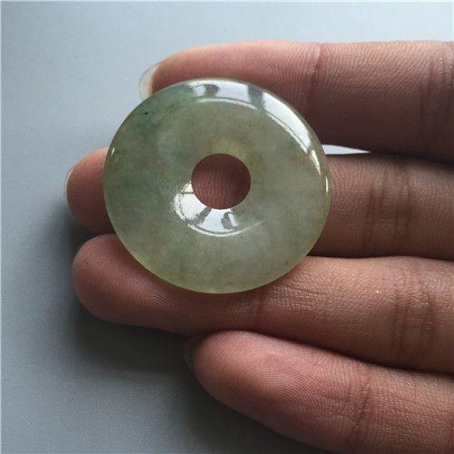 【玉泉文玩】k282创汇期老翡翠平安扣秒杀