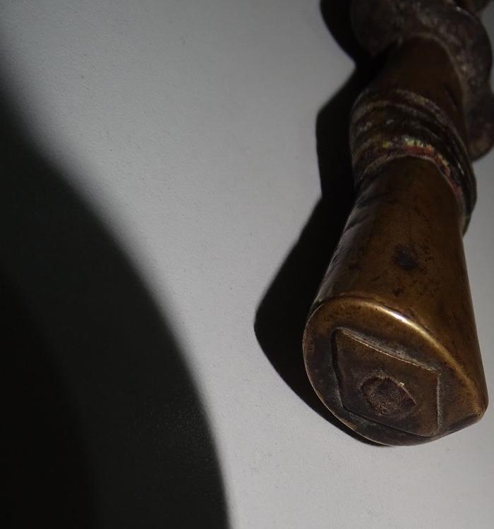 天平天国重要人物萧朝贵贴身兵器铜鎏金完整开