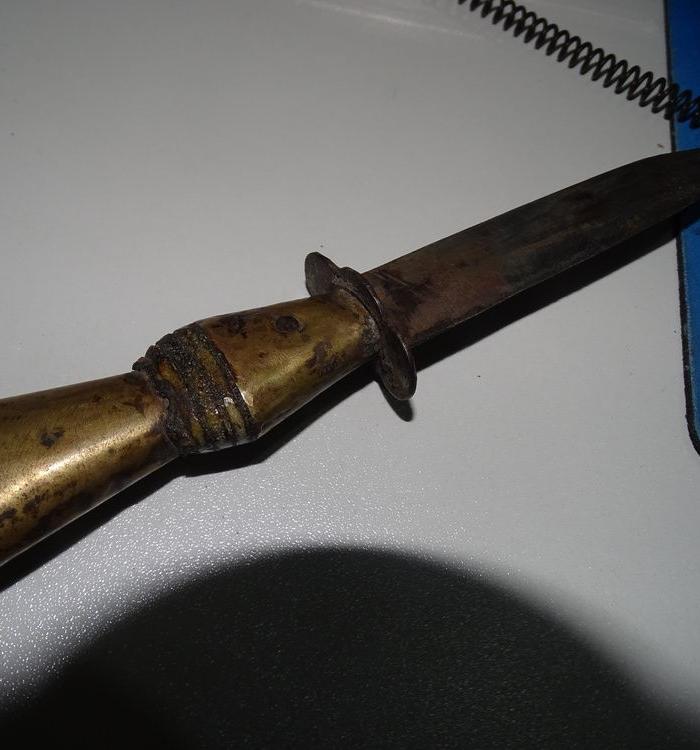 天平天国重要人物萧朝贵贴身兵器铜鎏金完整开