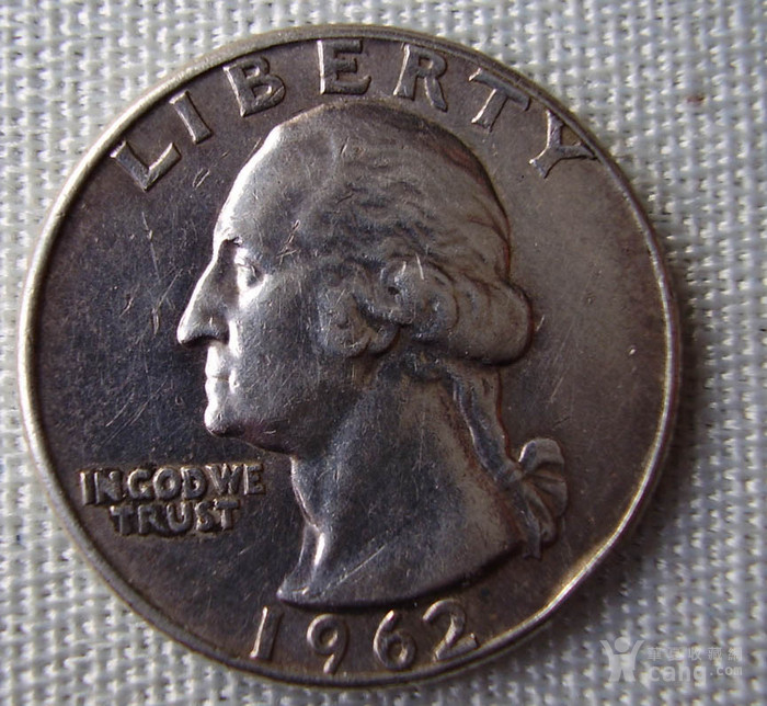 1962年美国25分银币_1962年美国25分银币价