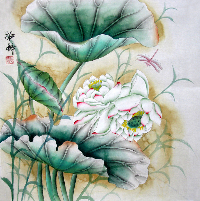 张容工笔花鸟 三尺斗方国画