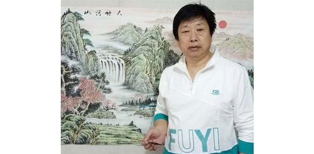 一级美术师张兆明红色画作《中国骄傲国色天香