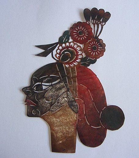 清代辽南地区驴皮影人物驴皮纯手工制作A_清