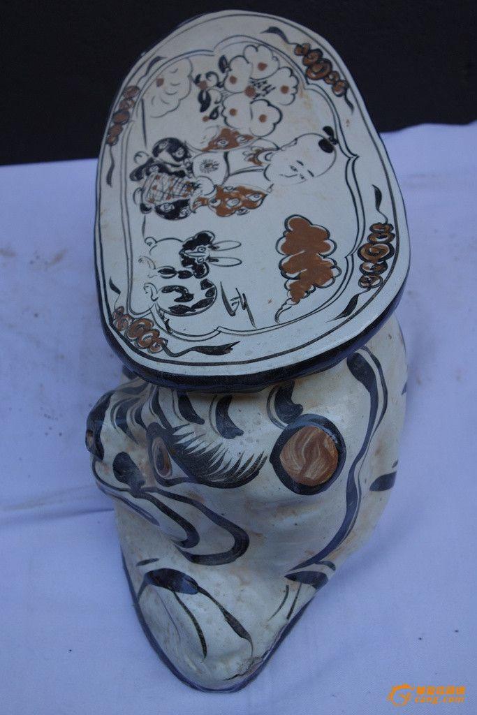 磁州窑虎儿枕_磁州窑虎儿枕价格_磁州窑虎儿