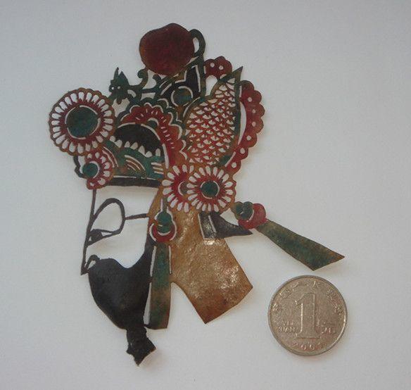 清代辽南地区驴皮影人物驴皮纯手工制作F_清