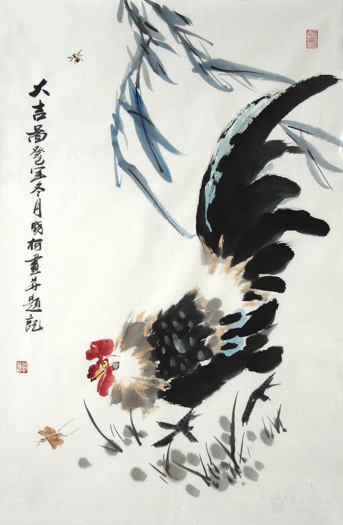 花鸟画家郭晓柯中国画手绘字画