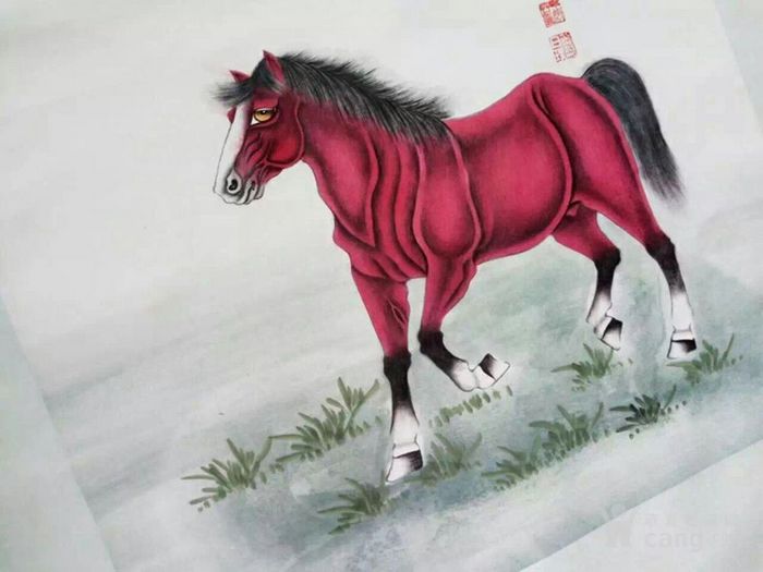 漂亮的马上封侯画