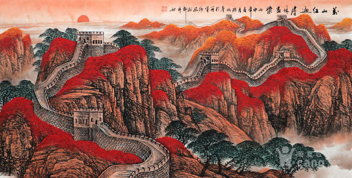 陈炳奎·四尺长城泰山山水