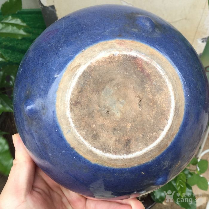 清代霁蓝釉香炉