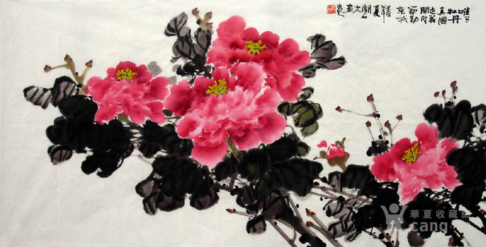 陈德清·四尺写意牡丹