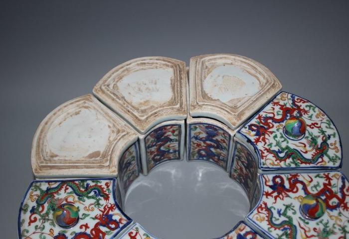 明五彩纹龙果盒_明五彩纹龙果盒价格_明五彩