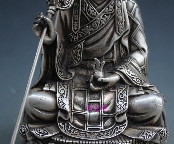 开光老白铜地藏菩萨像摆件_开光老白铜地藏菩