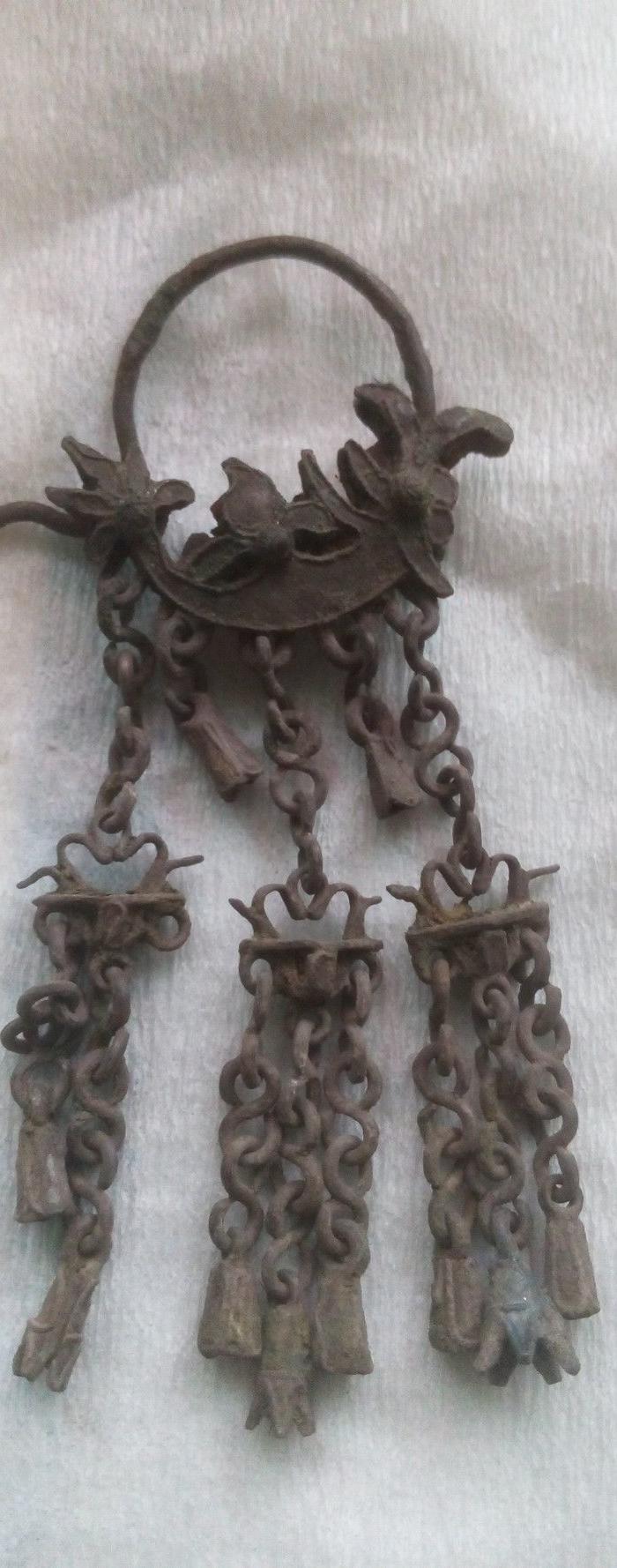 清代银耳环一对_清代银耳环一对价格_清代银