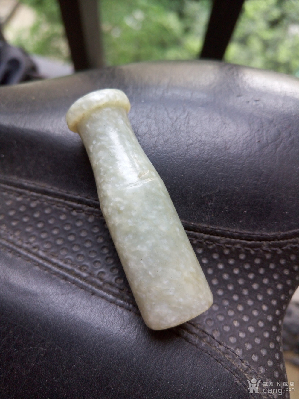明代白玉和田~老烟嘴,全品,傻开门
