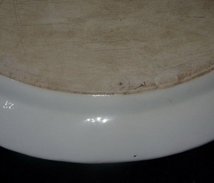 清代广彩描金外国人物故事纹椭圆形盘_清代广