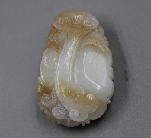 和田玉雕刻富富有余挂件_和田玉雕刻富富有余