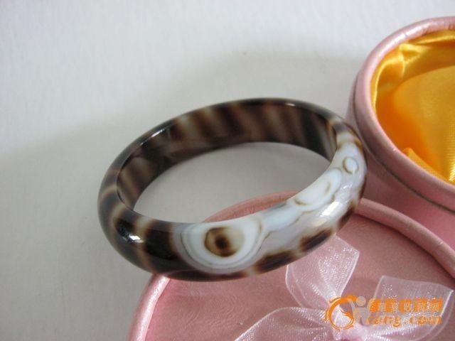 虎斑纹带天眼缠丝玛瑙手镯_虎斑纹带天眼缠丝