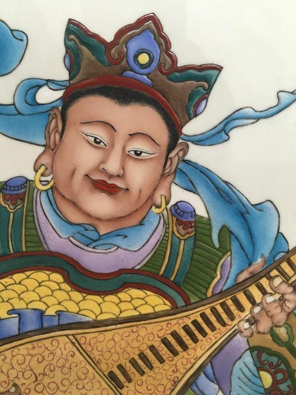 珠山八友四大天王瓷板画_珠山八友四大天王瓷