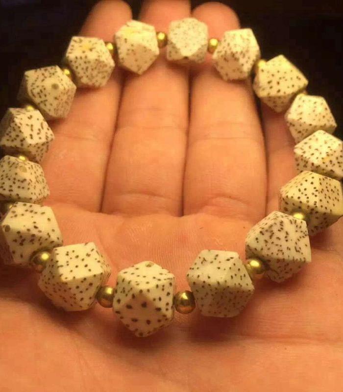 纯手工唐八棱原生态星月菩提单圈手串 海南元