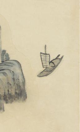 齐白石 国画山水画 册页小品 借山图册23开8_齐