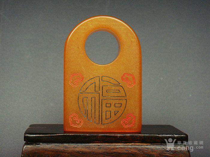 老田黄福禄印章85克5.8X3.9X1.7厘米160610_