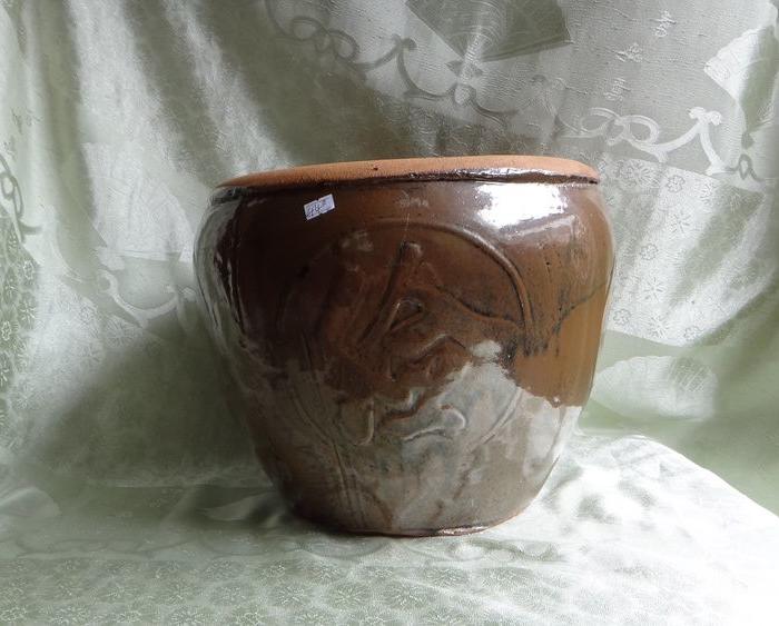 【中华人民共和国】建国初紫金秞超大画缸 全