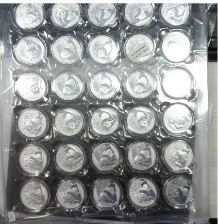 2015年1盎司熊猫银币原封整版30枚_2015年1