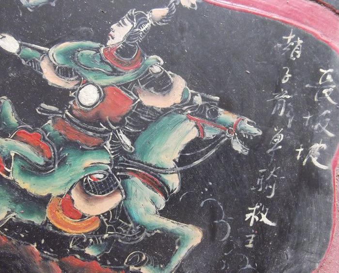 三国演义历史故事画,赵子龙单骑救主,老家具上