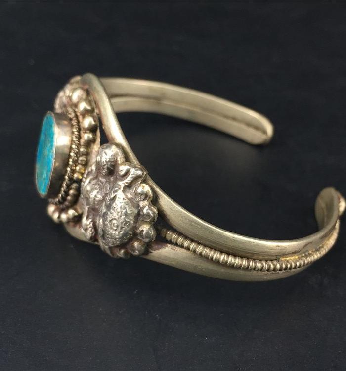 【玉泉文玩】M217香港回流铜流金镶天然原矿