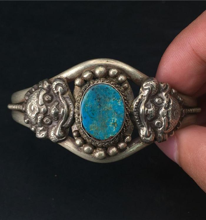 【玉泉文玩】M217香港回流铜流金镶天然原矿