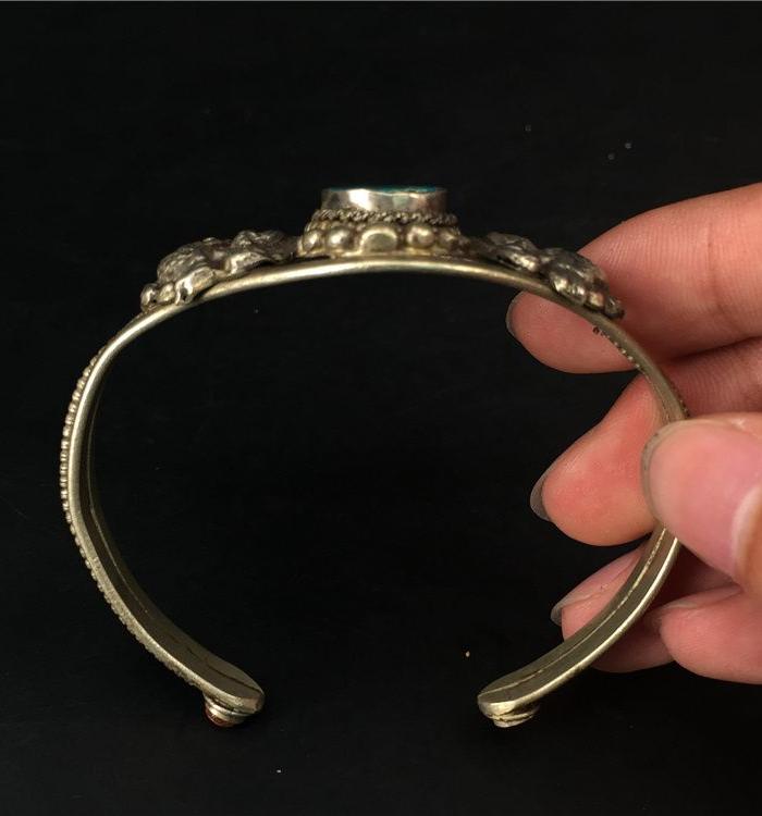 【玉泉文玩】M217香港回流铜流金镶天然原矿