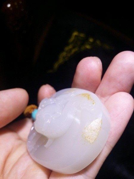 和田玉籽料 封侯拜相 超级油糯细 脂粉度高_和