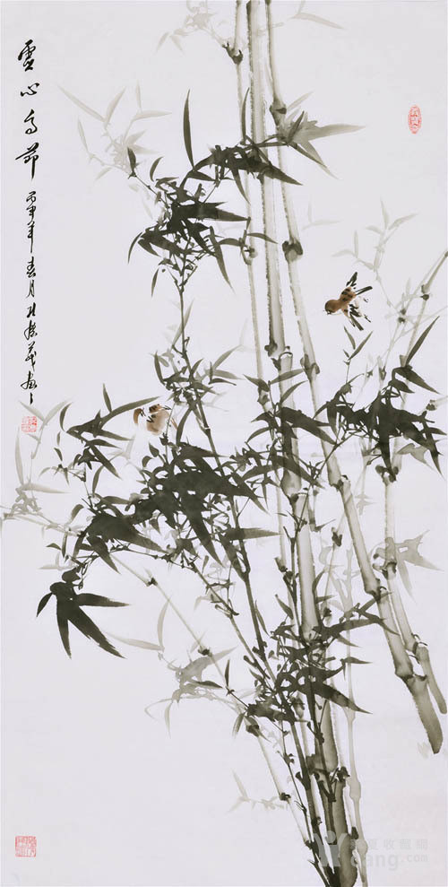 孔庆义·四尺中堂墨竹