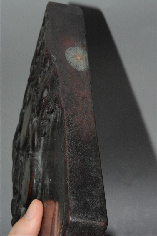 带眼葫芦蝙蝠纹长方老端砚_带眼葫芦蝙蝠纹长