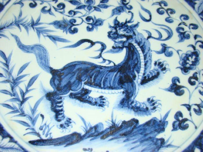 青花动物大盘_青花动物大盘价格_青花动物大