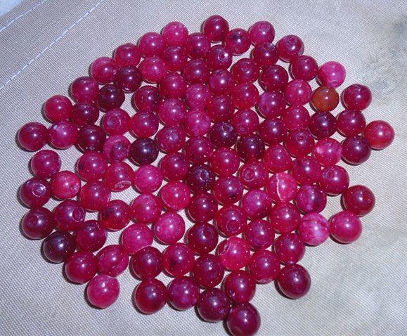 80粒红玉石珠子。_80粒红玉石珠子。价格_80