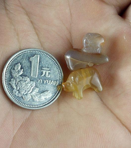解放后创汇时期玛瑙羊小雕件一只_解放后创汇