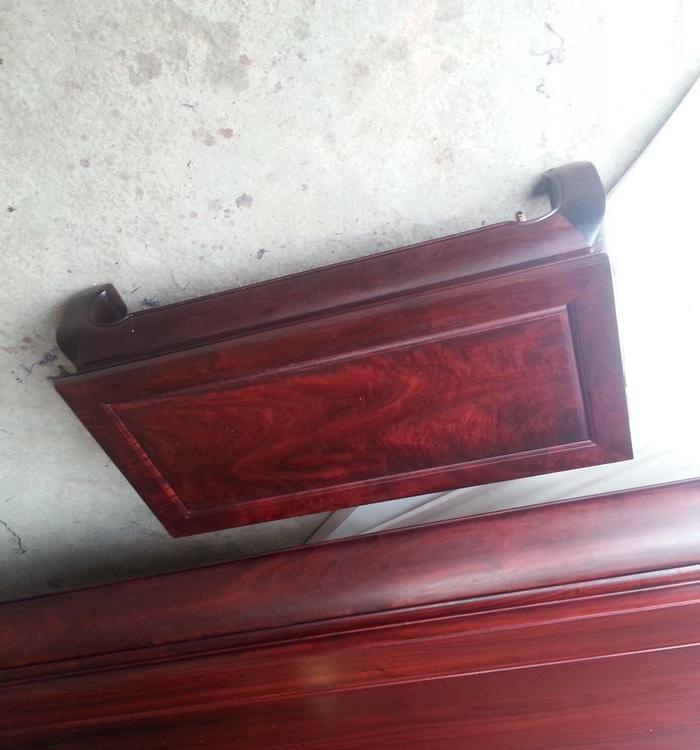 赞比亚血檀三围独板罗汉床_赞比亚血檀三围独