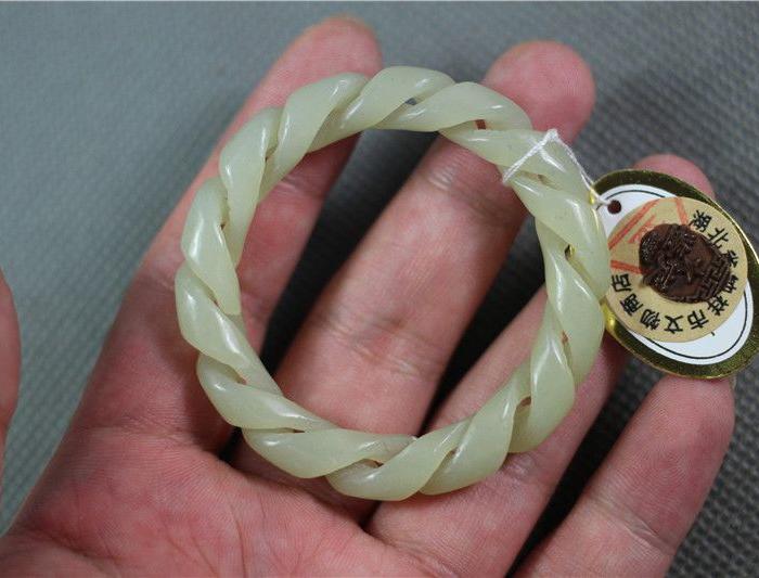 当代新制玉器-文物商店库存和田双股活环[中国