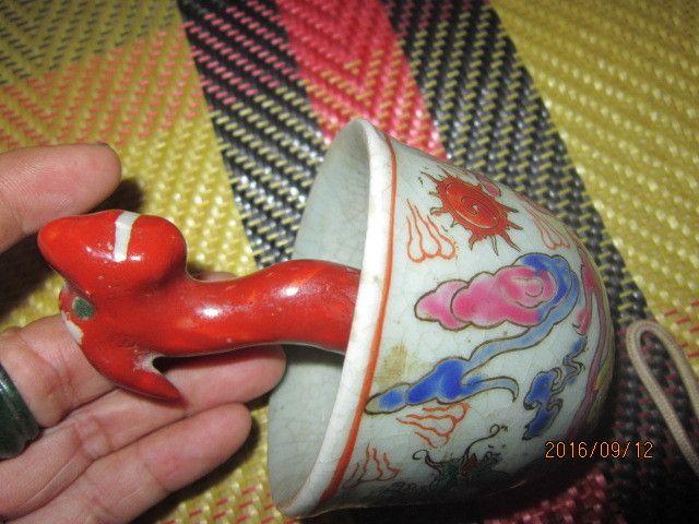 一线来货清三代斗彩官窑龙加龙花钵精品。_一